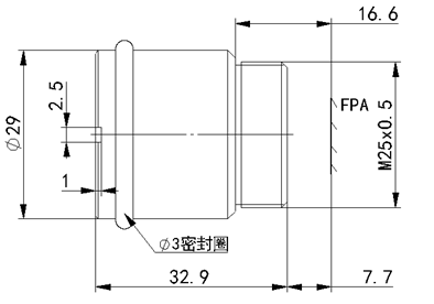 8.5mm热成像定焦镜头