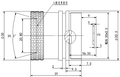 25mm热成像定焦镜头