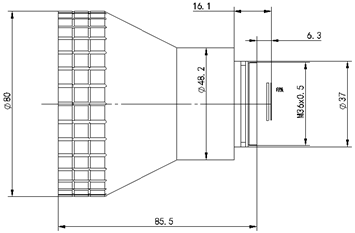 75mm热成像定焦镜头